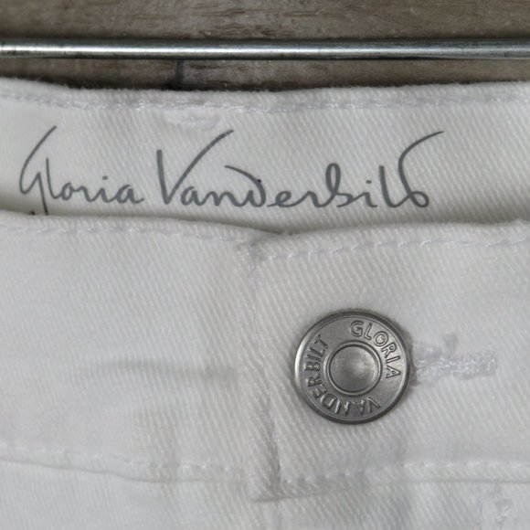 Gloria Vanderbilt* Women's Soft Touch Classic Rise Vintage White Capri Size~ 16P - Picture 6 of 16